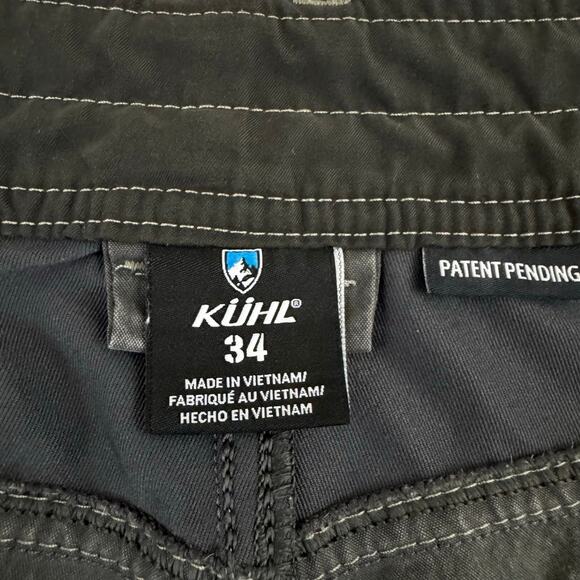 KUHL Mens Size 34 Radikl Hiking Shorts Gray Outdoors Gorp Camping Stretch 5068 - Picture 6 of 12